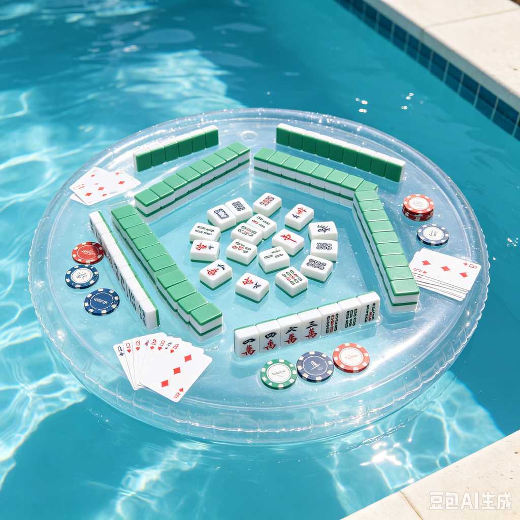 pink crystal mahjong set